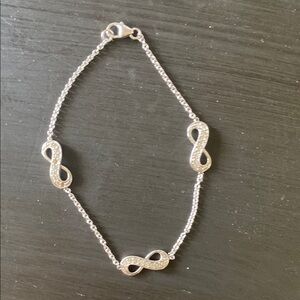 Elegant Silver Infinity Bracelet